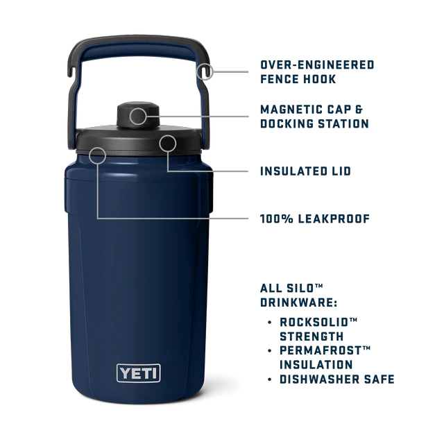 Yeti Silo Half Gallon Jug with Chug Cap Labelled